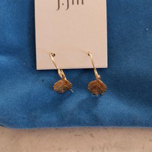 J. Jill Sterling Silver tiny leaf earrings